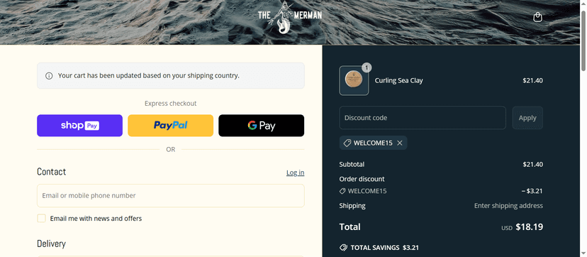 The Merman Discount - 20% Off on Personal Care Products